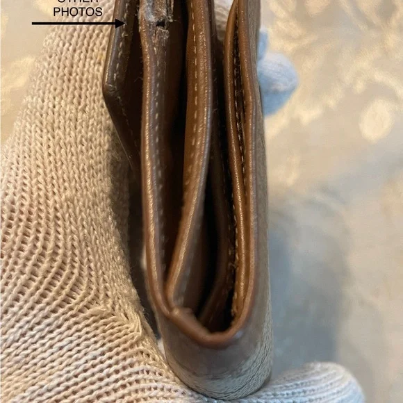 CHRISTIAN DIOR VINTAGE HONEYCOMB COLLECTION SHORT WALLET - Picture 5 of 11